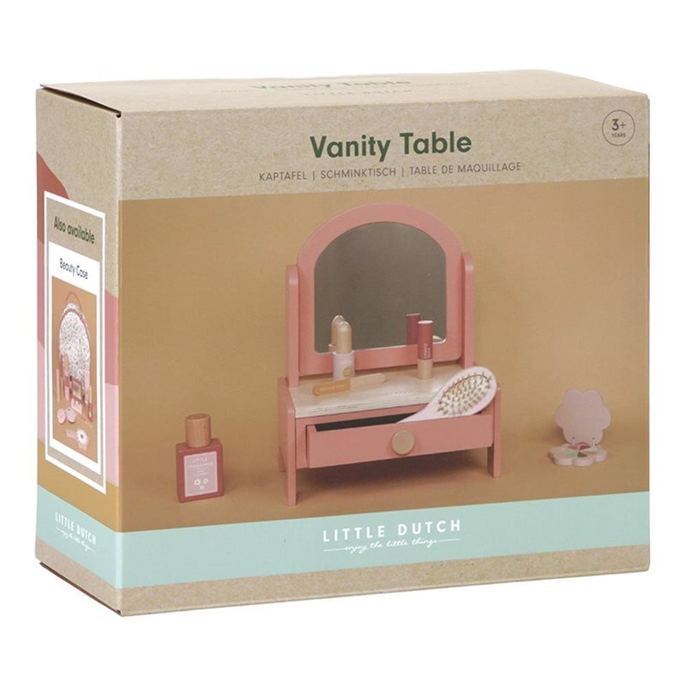 Tavolino da trucco, Vanity table, con trucchi in legno, Little Dutch –  Pisoli e Pannoli